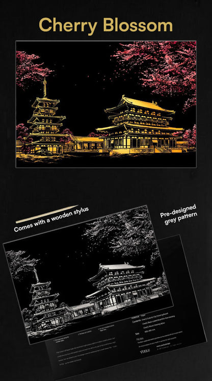 Scratch Art - Colorful city edition