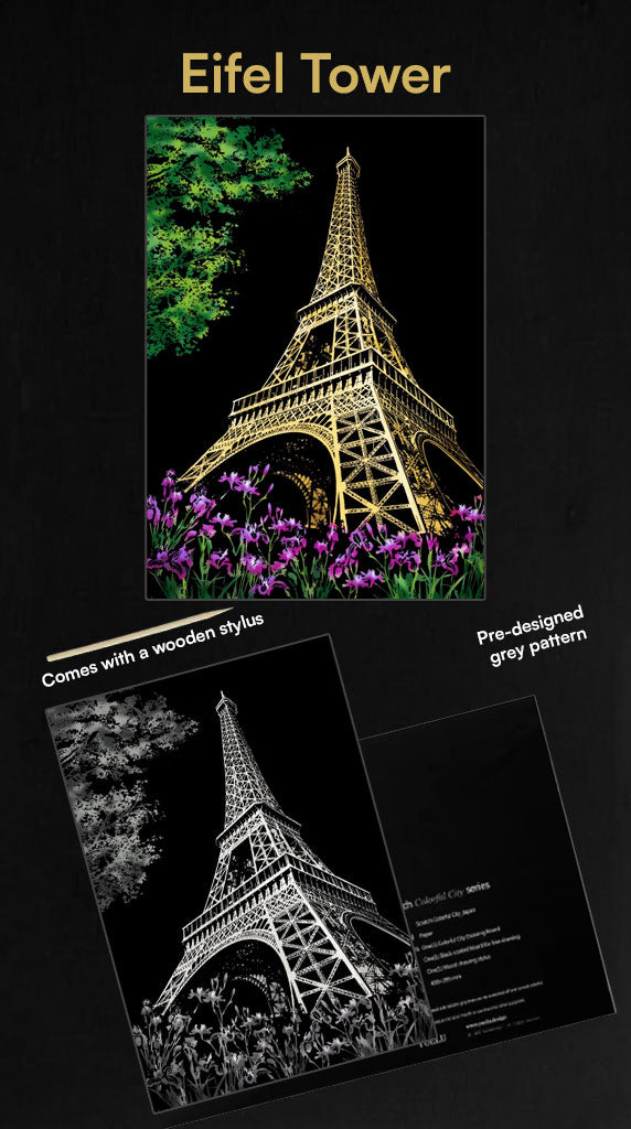 Scratch Art - Colorful city edition