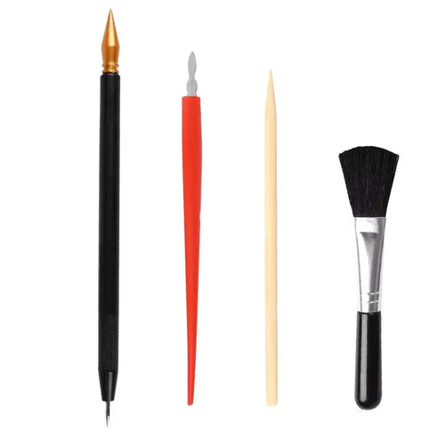 4 Piece Tool  Set for scratch art