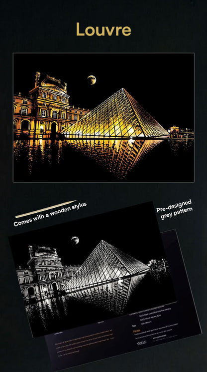 Scratch Art - Colorful city edition