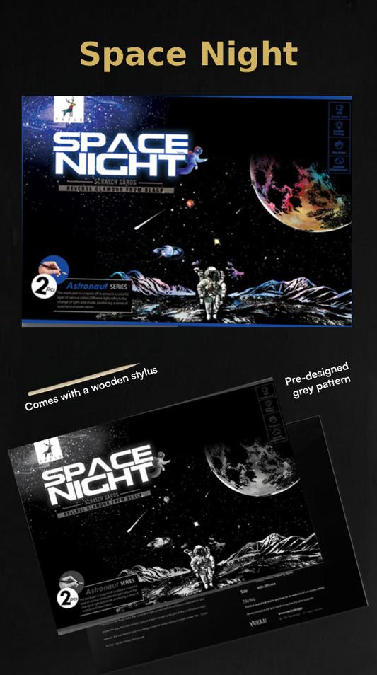 Scratch Art - Astronaut Edition
