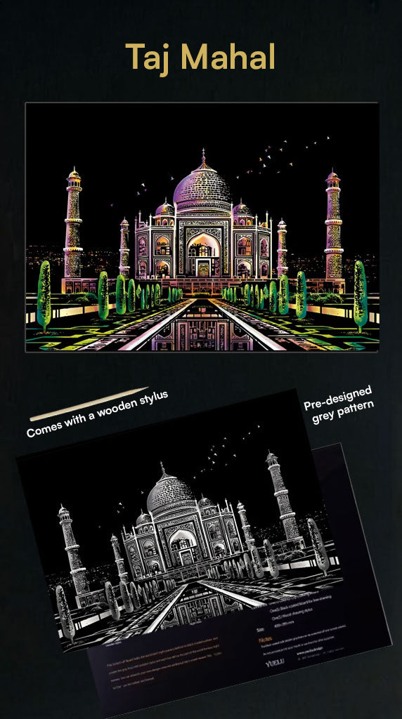 Scratch Art - Colorful city edition