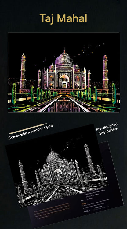 Scratch Art - Colorful city edition