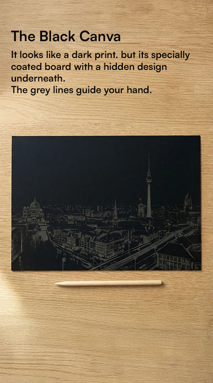 Scratch Art - Colorful city edition