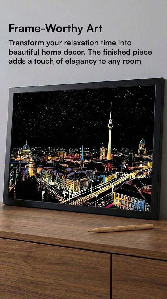 Scratch Art - Colorful city edition