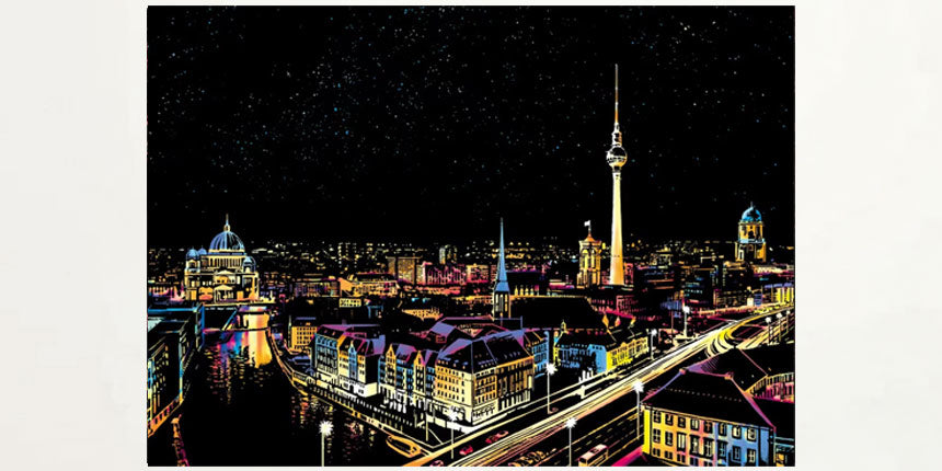 Pre-designed Scratch Art Painting