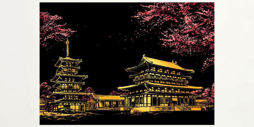 Pre-designed Scratch Art Painting