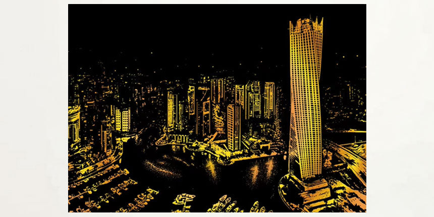 Pre-designed Scratch Art Painting