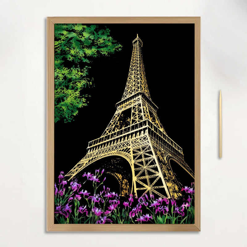 Pre-designed Scratch Art Painting