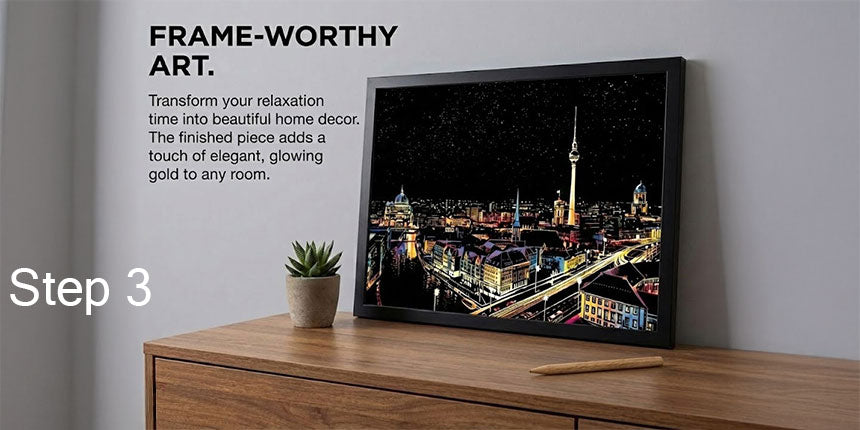 Pre-designed Scratch Art Painting