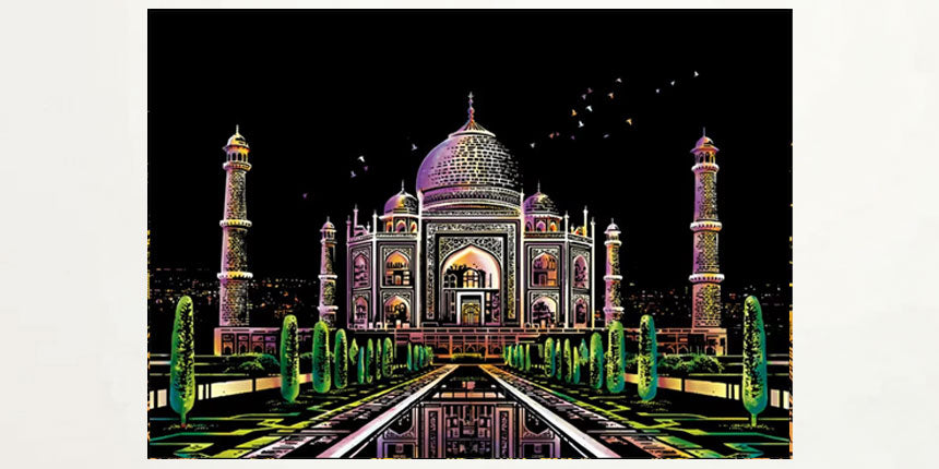 Pre-designed Scratch Art Painting