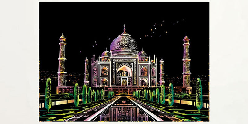 Pre-designed Scratch Art Painting